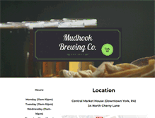 Tablet Screenshot of mudhookbrewing.com